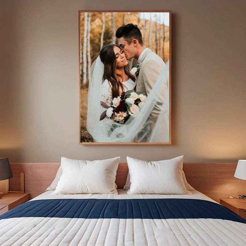 Load image into Gallery viewer, Custom Portrait Wedding Canvas Print
