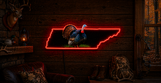 State Shaped Turkey LED Sign