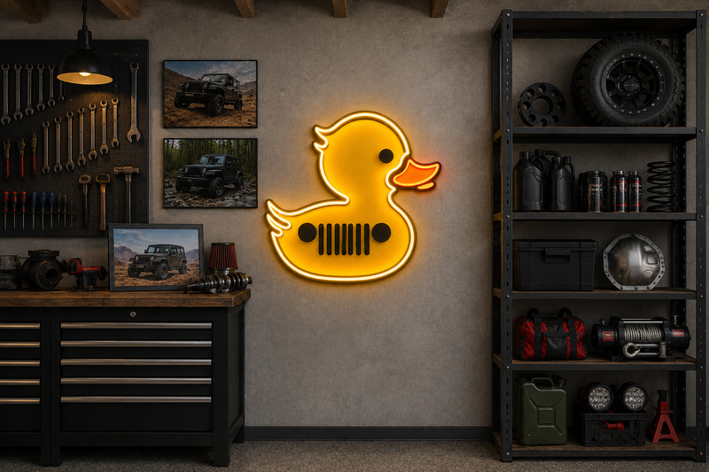 Load image into Gallery viewer, Jeep Duck LED Sign
