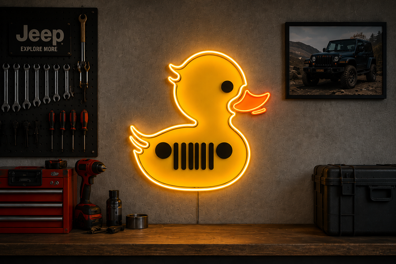 Load image into Gallery viewer, Jeep Duck LED Sign
