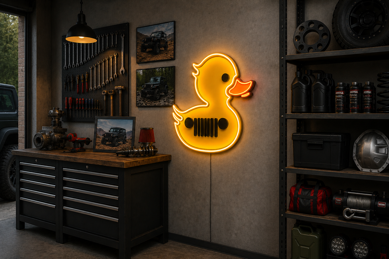 Load image into Gallery viewer, Jeep Duck LED Sign
