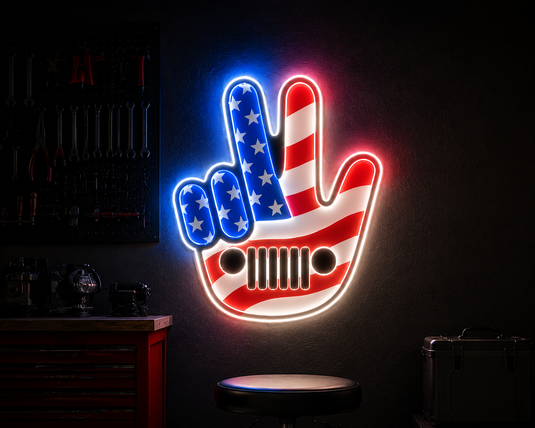 Jeep Wave LED Sign