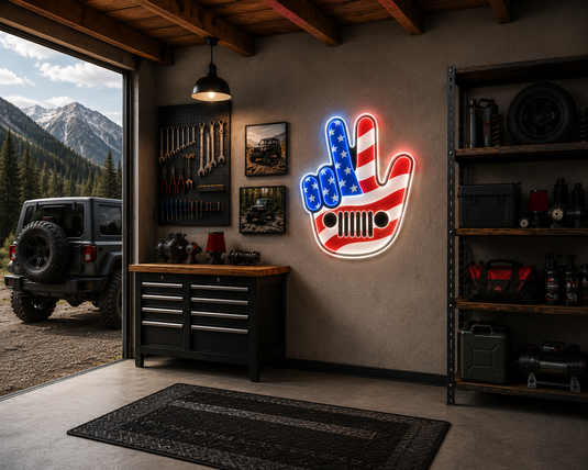 Jeep Wave LED Sign