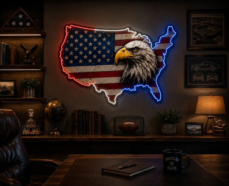 Load image into Gallery viewer, USA LED Sign
