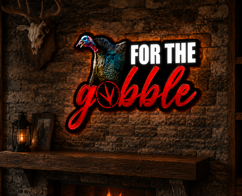 Load image into Gallery viewer, For The Gobble Turkey LED Sign
