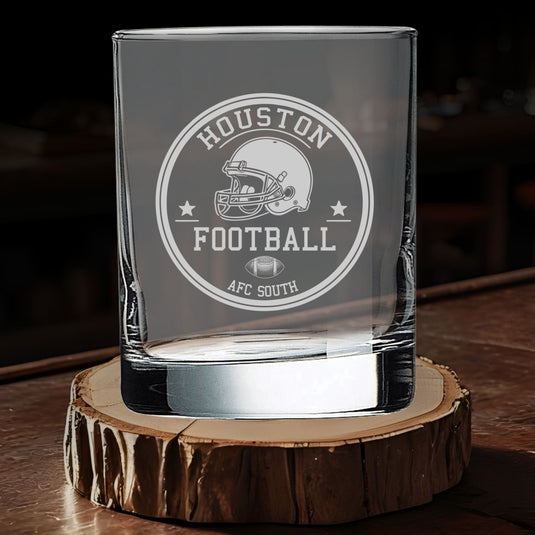 Houston Texans Vintage Whiskey Glass