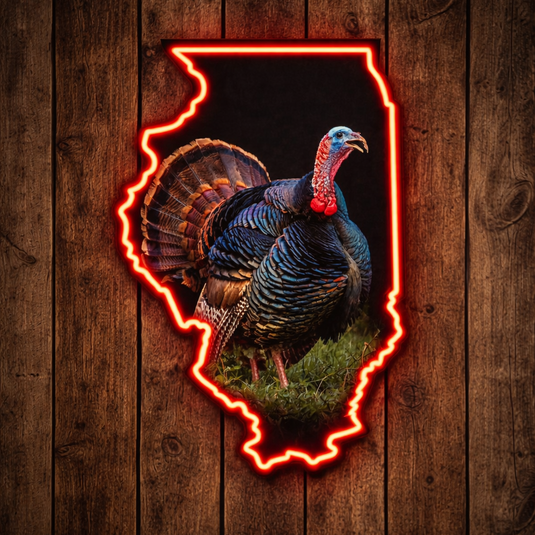 State Shaped Turkey LED Sign