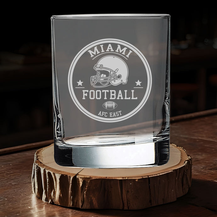 Miami Dolphins Vintage Whiskey Glass