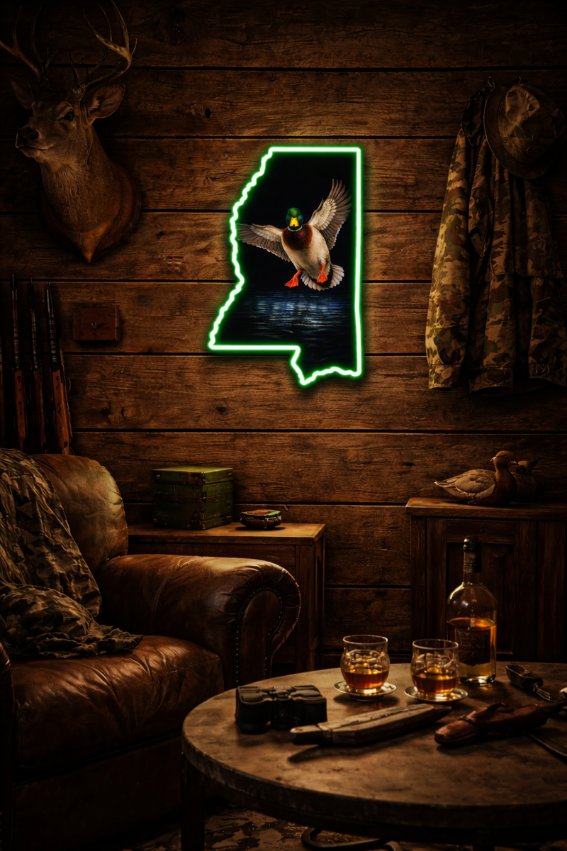 Load image into Gallery viewer, State Shaped Duck LED Sign
