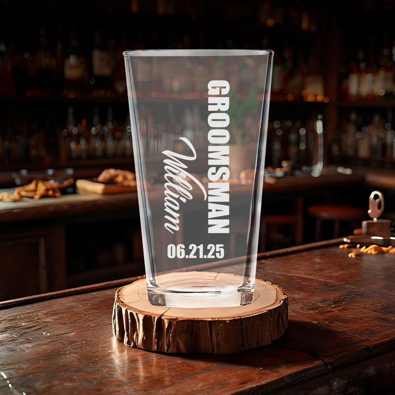 Load image into Gallery viewer, 16 oz Pilsner/Pint Glass
