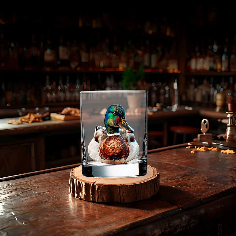 Load image into Gallery viewer, Mallard Duck Whiskey Glass
