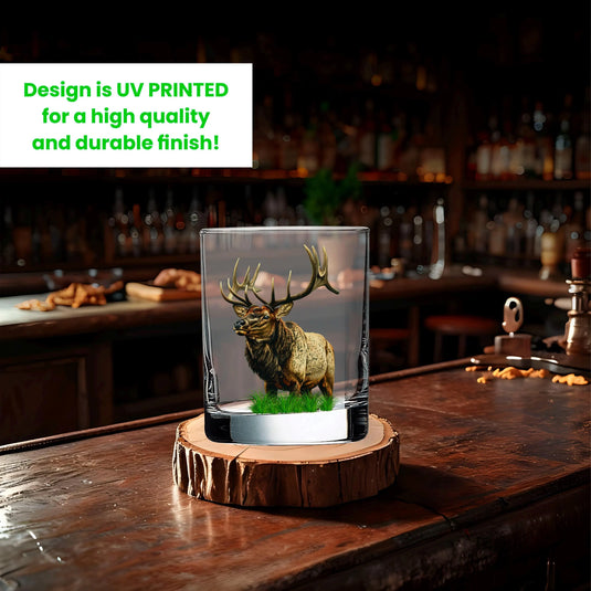 Bull Elk Whiskey Glass