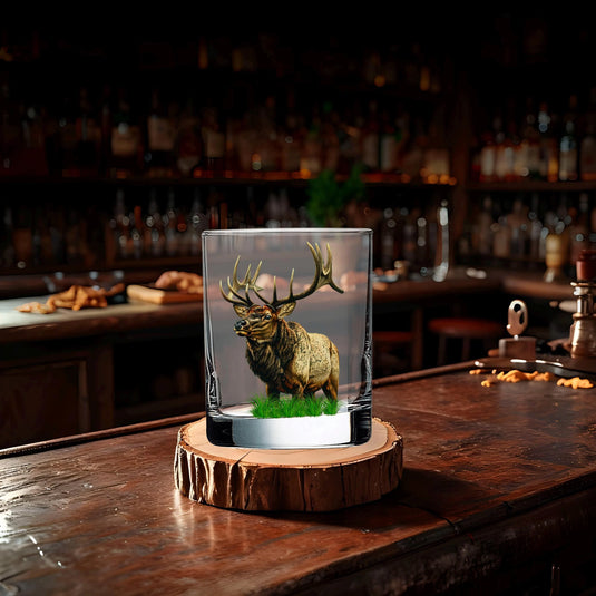 Bull Elk Whiskey Glass