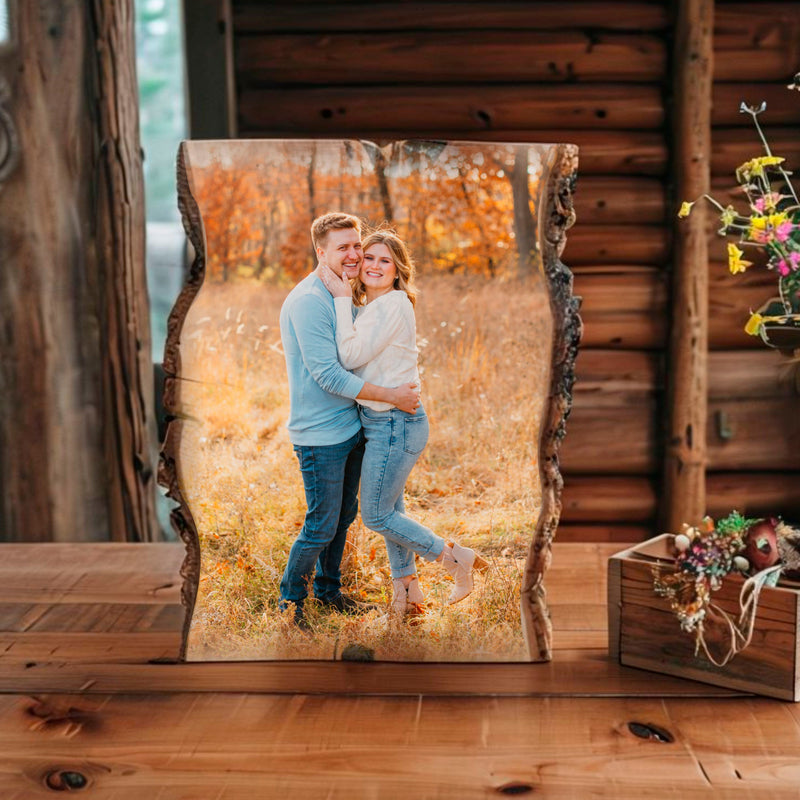 Load image into Gallery viewer, Custom Photo Printed on Rustic Wood
