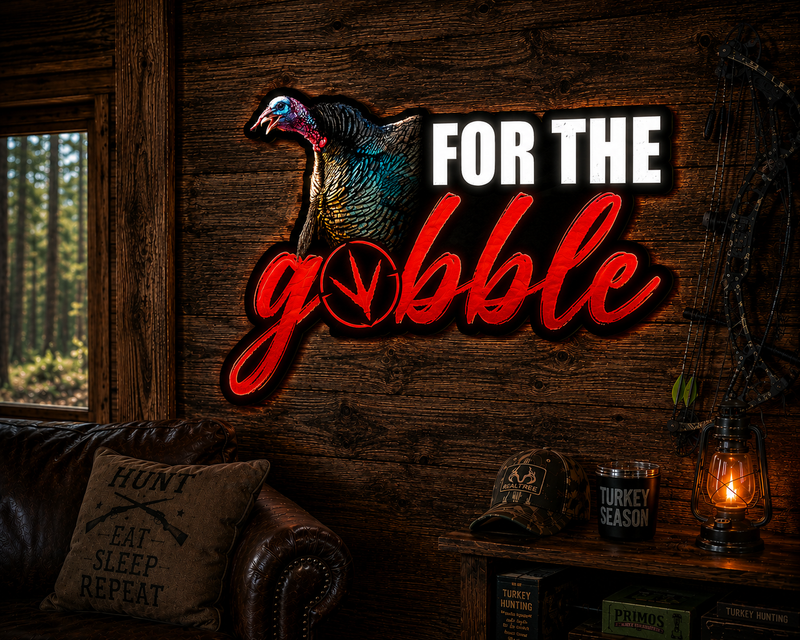 Load image into Gallery viewer, For The Gobble Turkey LED Sign
